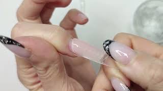 Polygel Dual Forms  Preparing nails for extensions  Nails DIY [upl. by Atyekram120]