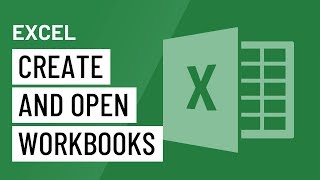 Excel Creating and Opening Workbooks [upl. by Boggs]