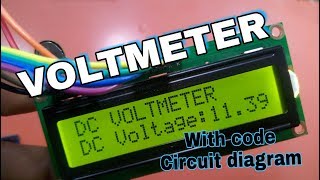 Voltmeter  How to make a simple dc voltmeter to measure dc amp battery voltage 030v using arduino [upl. by Natal]