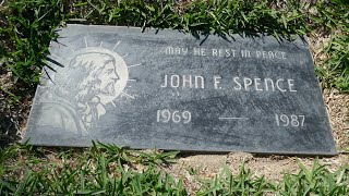 Original No Doubt Singer John Francis Spence Grave Melrose Abbey Memorial Park Anaheim CA US 10224 [upl. by Antoinette138]