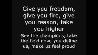 K´naan  Wavin´Flag FIFA World Cup South Africa 2010 Official Theme Song Lyrics [upl. by Wiley521]