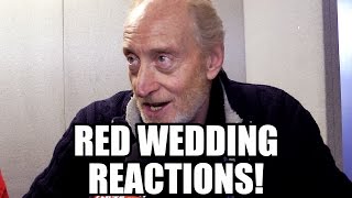 Game of Thrones Cast Red Wedding Reactions [upl. by Ellenwahs408]