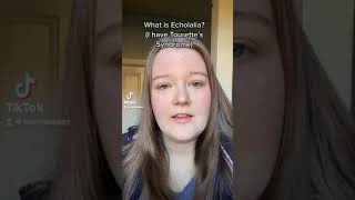 What is Echolalia in Tourettes Syndrome shorts [upl. by Bonilla536]