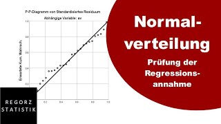 Normalverteilung prüfen als Regressionsvoraussetzung [upl. by Marielle]