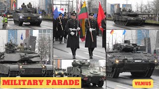 Lithuania and NATO Military Parade in Vilnius only vehicles 2023 [upl. by Domingo350]