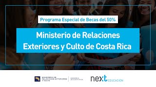 Becas Ministerio de Relaciones Exteriores y Culto de Costa Rica [upl. by Ayifa]