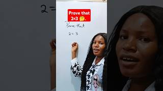 Crazy math question Prove that 23 🤔 mathshorts algebra education [upl. by Kerr291]