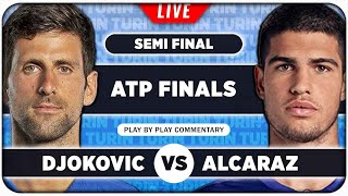 DJOKOVIC vs ALCARAZ • ATP Finals 2023 SF • LIVE Tennis PlaybyPlay Stream [upl. by Pomcroy]