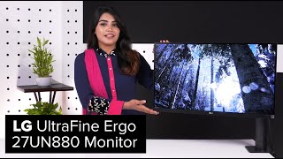 LG UltraFine Ergo – 27UN880 Monitor  Overview  Product UNBOXING  How to Video [upl. by Senzer]