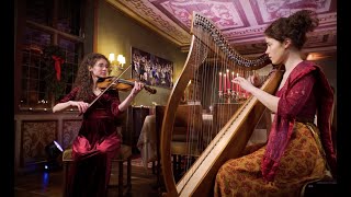 Christmas Concert  JenliSisters  harp and violin  Château de Rixensart [upl. by Atnoid]