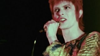 David Bowie  Suffragette City  live 1972 rare footage2016 edit [upl. by Enyrehtak]