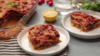 Spinach Lasagna Recipe  Forks Over Knives [upl. by Lesko]