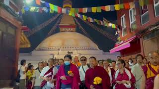 His Holiness Garab Rinpoche at Boudhanath Stupa  Dungse Garab Rinpoche [upl. by Azaria]