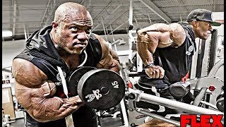 Phil Heath Trains His 22 Inch Arms For MASS 7 Weeks Out [upl. by Tenaej102]