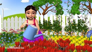 Mary Mary Quite Contrary  3D Animation English Nursery Rhyme for Children [upl. by Mervin]