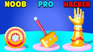 NOOB vs PRO vs HACKER  Epic Hero Weapon [upl. by Lednor]