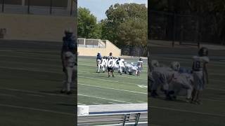 Kaegan Knighton 8U Football Weatherford Tx PICK 6 [upl. by Eiclud]