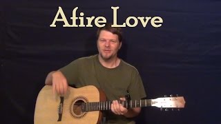 Afire Love Ed Sheeran Easy Guitar Lesson How to Play Tutorial Capo 5th [upl. by Annim]