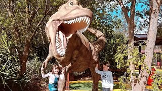 Tommy and Summer Play at Barossa Bowland Mini Golf and Bowling With Dinosaurs School Holiday Fun [upl. by Hyozo]