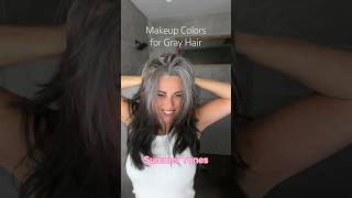 Gray Hair Colors  Pale Winter Skin vs Warm Summer Skin ☀️ greyhair makeuplook [upl. by Yeargain]