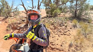 52524 Moab dirt bike ride [upl. by Tiedeman]