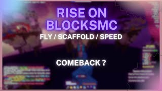 Rise 6 on BlocksMC  Fly Bhop Noslow Scaffold [upl. by Sivaj]