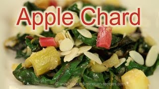 Paleo Swiss Chard Recipe With Apples Sliced Almonds  Rockin Robin Cooks [upl. by Lletnahs]