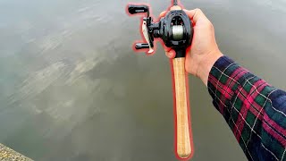 BFS Fishing for BIG Perch first time finesse baitcasting [upl. by Wendall]