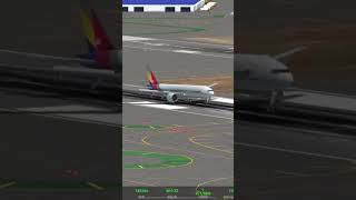 Asiana flight 214 RIP to those who died Game name is RFS aviation planecrash crash [upl. by Ertemed]