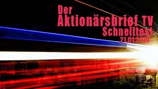 25012016  Schnelltest Der Aktionärsbrief TV [upl. by Kapor210]