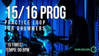 1516 Prog  Drumless Tracks For Drummers  quot15 Timesquot [upl. by Elstan]