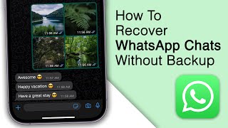 How to Recover Deleted WhatsApp Messages on iPhone No Backup [upl. by Ramedlab]