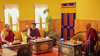 The Visit of Dungzin Garab Rinpoche and Jigme Khyentshe Rinpoche to the Terdzo Empowerment in Paro [upl. by Nyahs]