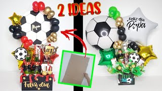 2 IDEAS REGALO ECONOMICO Y FACIL PARA PAPA  ARREGLO CON GLOBOS CERVEZA Y CHOCOLATES [upl. by Etakyram]