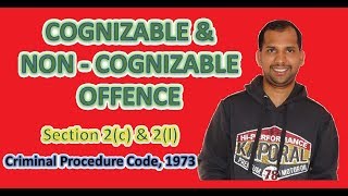 Cognizable and Non  Cognizable Offences  Section 2c  Section 2l  Criminal Procedure Code [upl. by Philbo318]