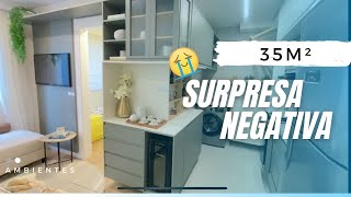 Tour pelo apartamento 35m2  Cury cidade Jaguaré [upl. by Aivul432]