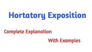 Hortatory Exposition Text  Complete explanation with examples [upl. by Winifred]