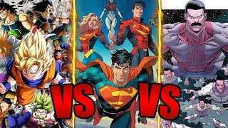 Saiyans VS Viltrumites VS Kryptonians  Who Will Win [upl. by Anitac624]