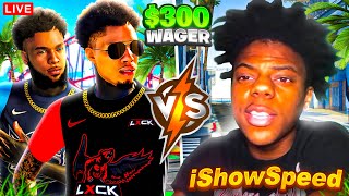 ISHOWSPEED vs LXCKTV WAGER LIVE 300 POT BO5 SERIES BEST JUMPSHOT NBA2K21 ISHOWSPEED VS LXCK DF [upl. by Sophronia]