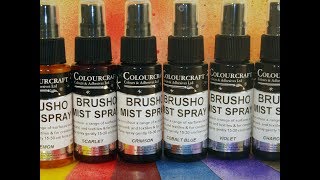 Brusho Acrylic shimmer Sprays [upl. by Mundford]