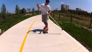 Koastal Fish Tail 40quot and Beach Mountain Land Paddles  Longboard Cruising [upl. by Chad]