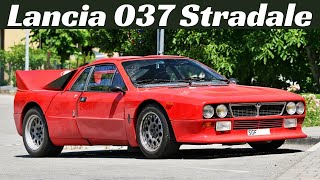 Lancia 037 Stradale  Rare street sighting  200 Hp 2Litre 4cylinders  Volumex Engine [upl. by Eidnac]