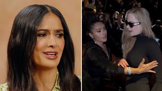 Salma Hayek SPEAKS OUT On Nicole Kidman SNAPPING At Her At Balenciaga Fashion Show [upl. by Inittirb]