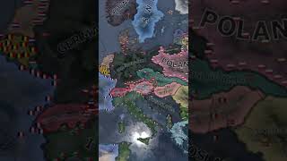 Hightech Austria VS all neighbors 1936 WW2 hoi4 hoi4timelapse shorts [upl. by Ancilin]