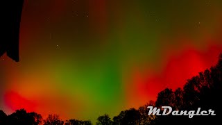 Northern lights Aurora borealis Pennsylvania GoPro October 2024 [upl. by Eidnahs]