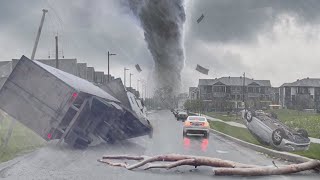 Florida Today Tornadoes strike in Florida as Hurricane Milton approaches [upl. by Ynnol]