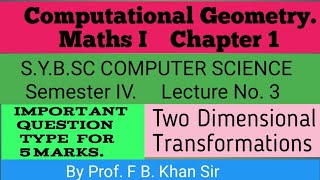 Computational Geometry Lecture No3 [upl. by Bedelia]