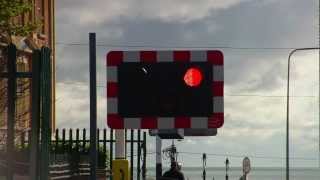 Level Crossing at Bray Station Wicklow [upl. by Ranitta341]