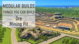 Ore Mining Quarry  Cities Skylines Modular Builds  No Mods Mini Build Guides [upl. by Bianka]