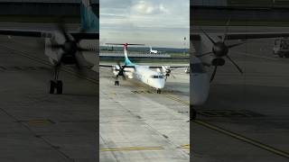 Luxair DHC8Q400 arriving in Charles de Gaulle Airport CDG Paris 🇫🇷 luxair q400 cdg [upl. by Hugues]